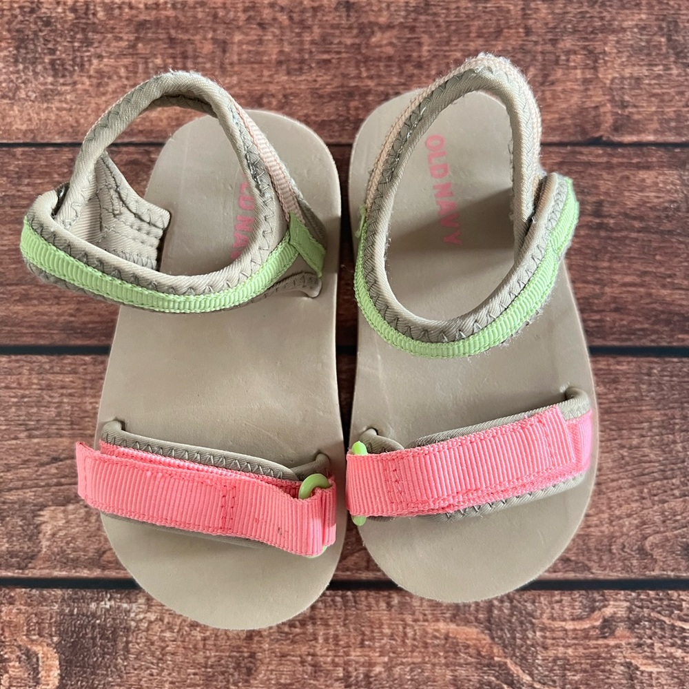 Old Navy Kids Sandals - Pink and Green